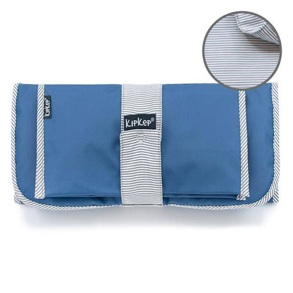 Napper combi: verschoonmatje + luieretui denim blue
