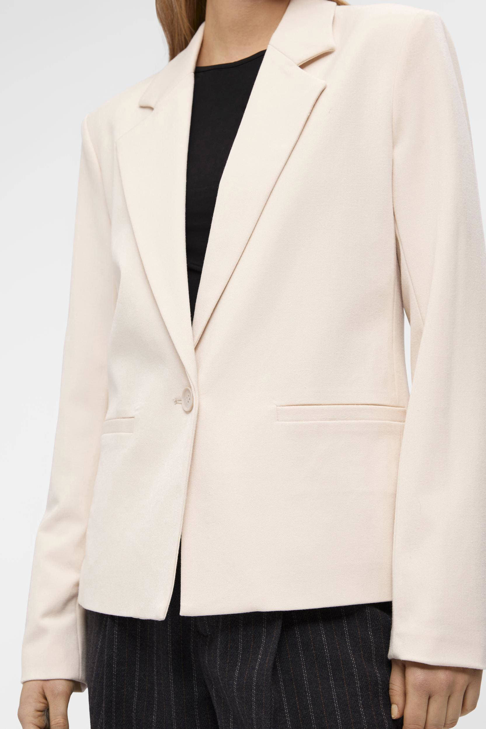 OBJECT rechtvallende blazer OBJLISA van polyester crÃ¨me