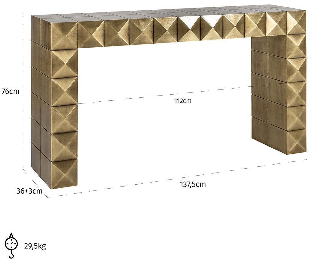 Wandtafel 211657 Collada B137.5 x D39 x H76 cm