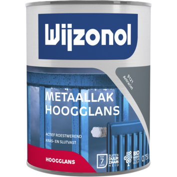 Wijzonol metaallak hoogglans antraciet 750 ml