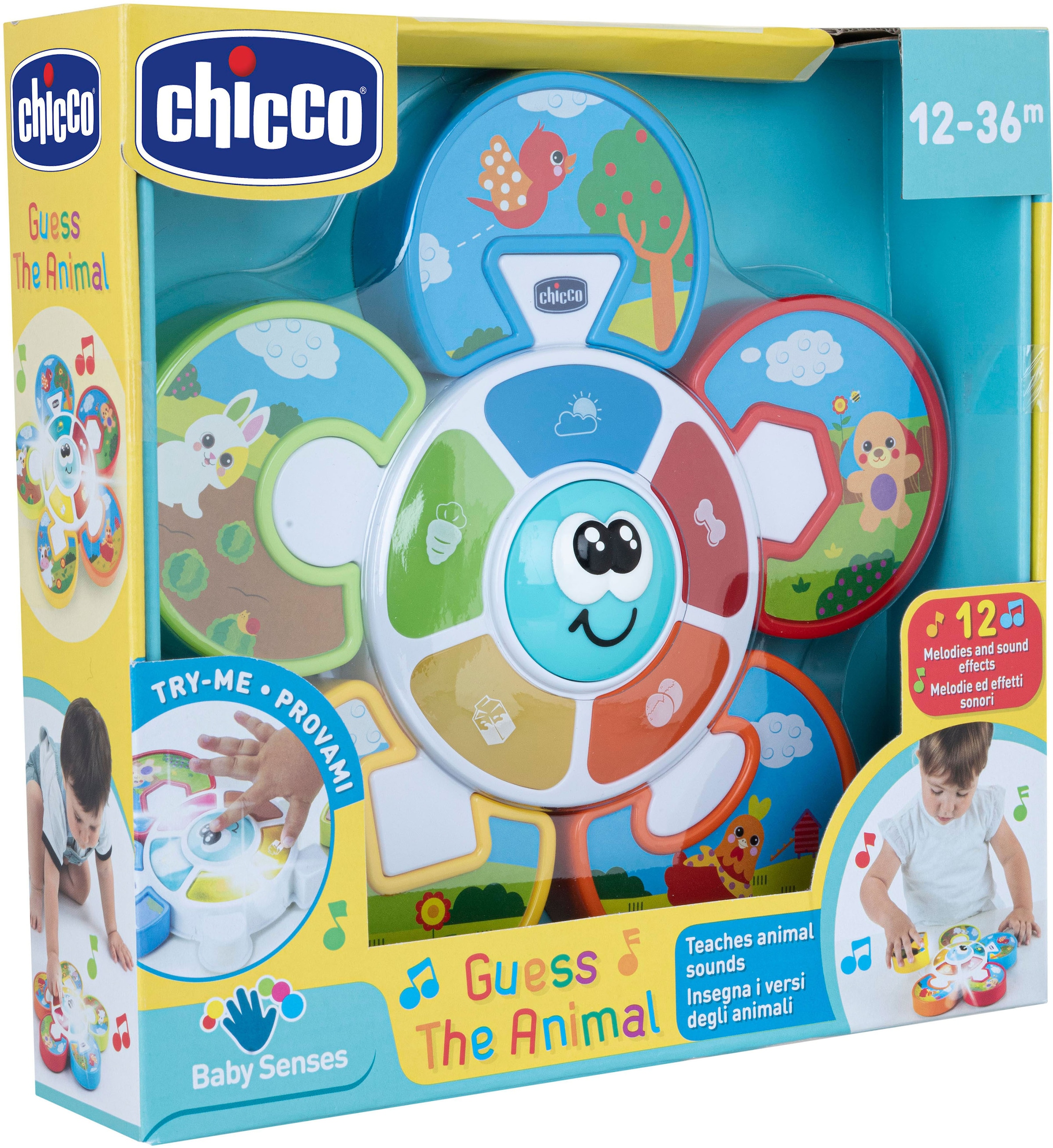 Chicco Lernspielzeug »Elektronisches Puzzle - Errate Das Tier« mit Licht und Sound