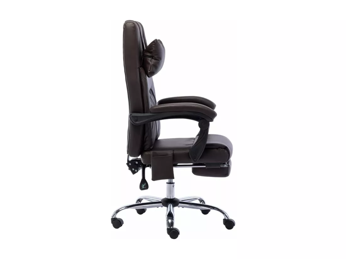 Prolenta Premium - Chaise de bureau de massage Marron Similicuir