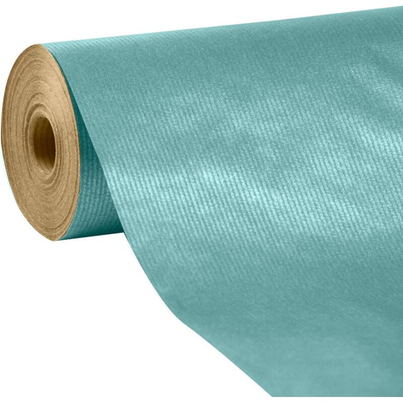 Unicolor, kraft brun 60g, rl 50x0,70m Turquoise - Turquoise