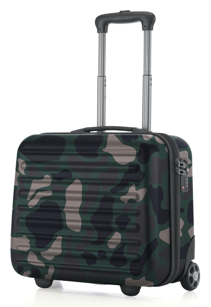 Tegel - mala de viagem rígida para piloto, cor bronze metálico fosco, certificação TSA, 38 cm, 32 litros