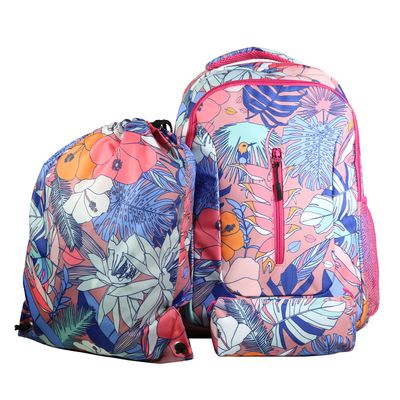 Sac à dos + sac gym + trousse 2 compartiments - multicolore - Bagtrotter