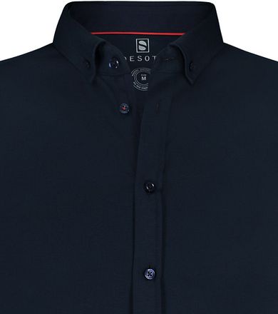 Desoto Overhemd Korte Mouw Navy 057 21031-3-057 kopen