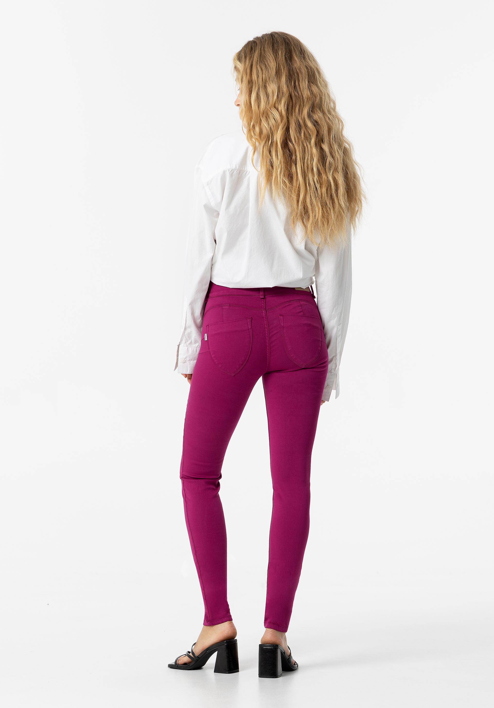 Jeans One Size Double-up Skinny Cintura Alta