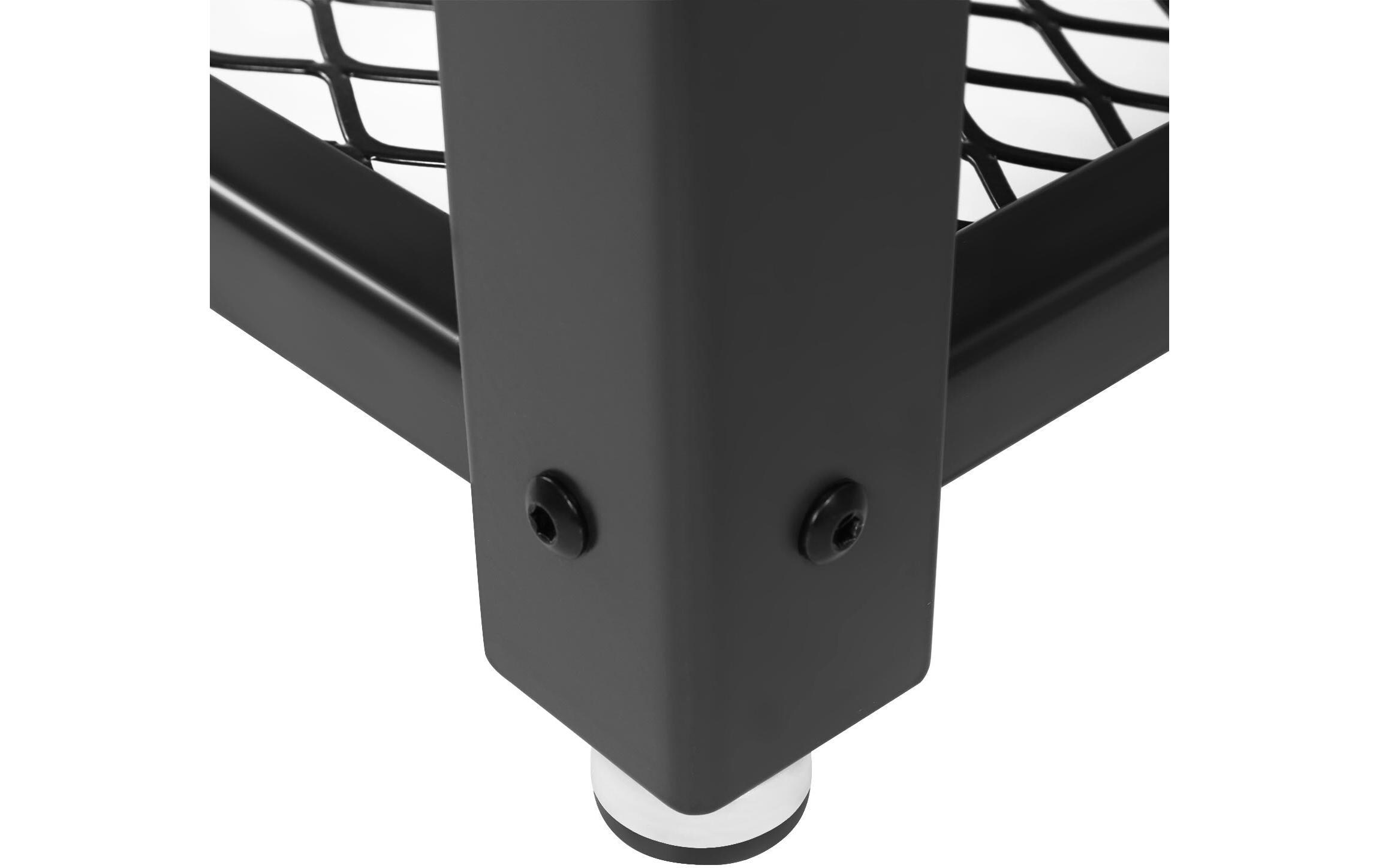 Couchtisch mit Gitterablage 106.2 x 60.2 cm<br>Sofatisch mit Eisengestell