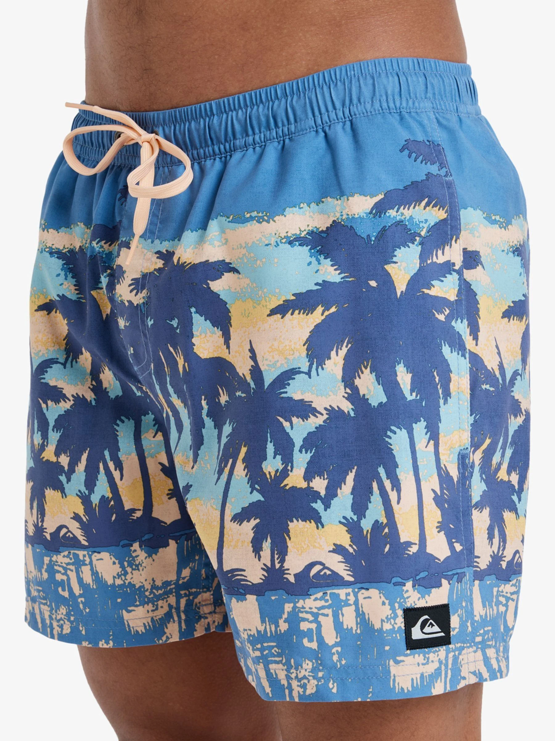 Quiksilver Everyday Straight Volley 15 Zwembroek met tropische print