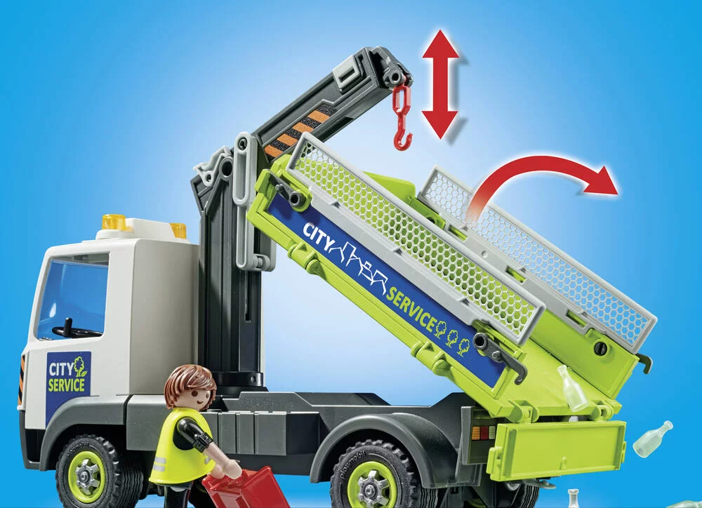CAMION-GRUE DE RECYCLAGE DE VERRE - 71431