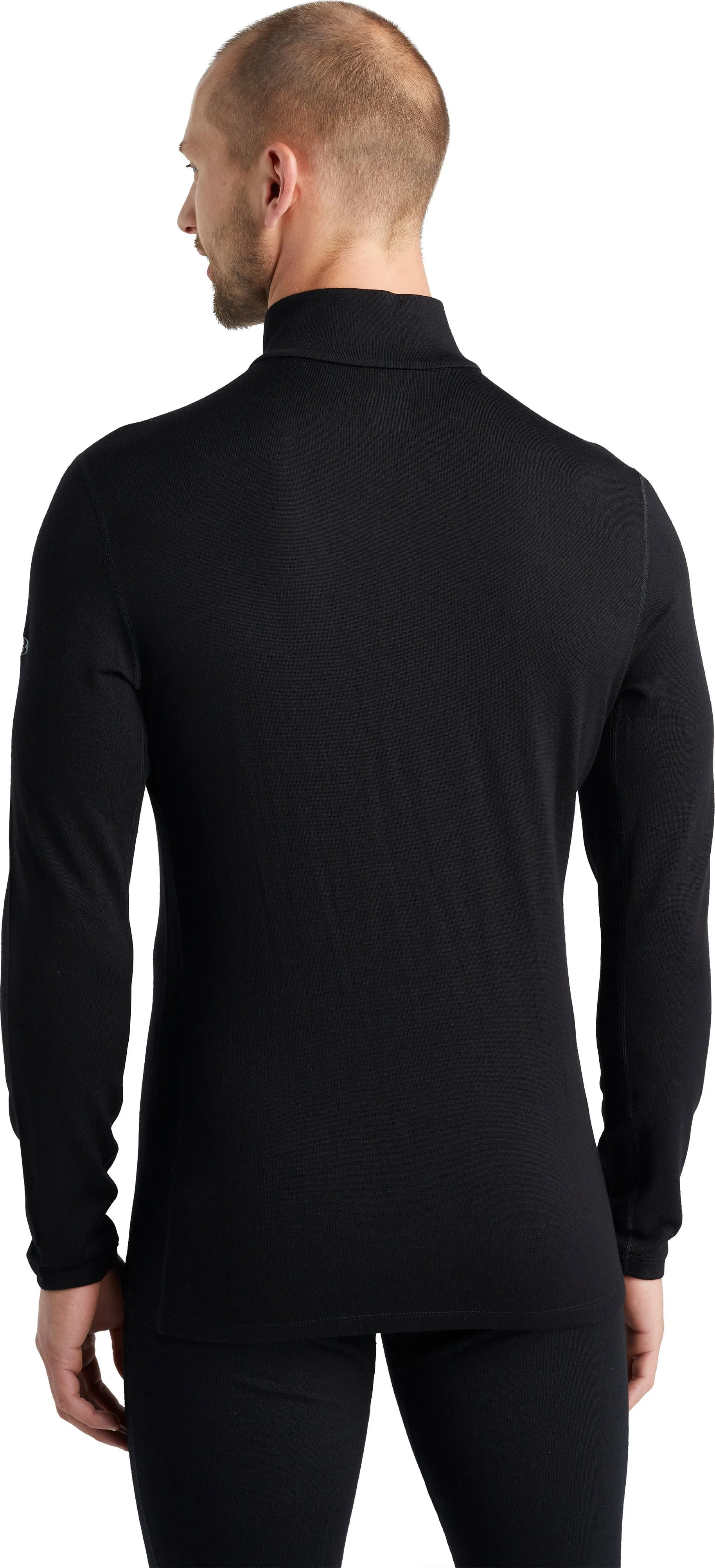 Icebreaker Men's Merino 260 Tech Long Sleeve Half Zip Thermal Top Black