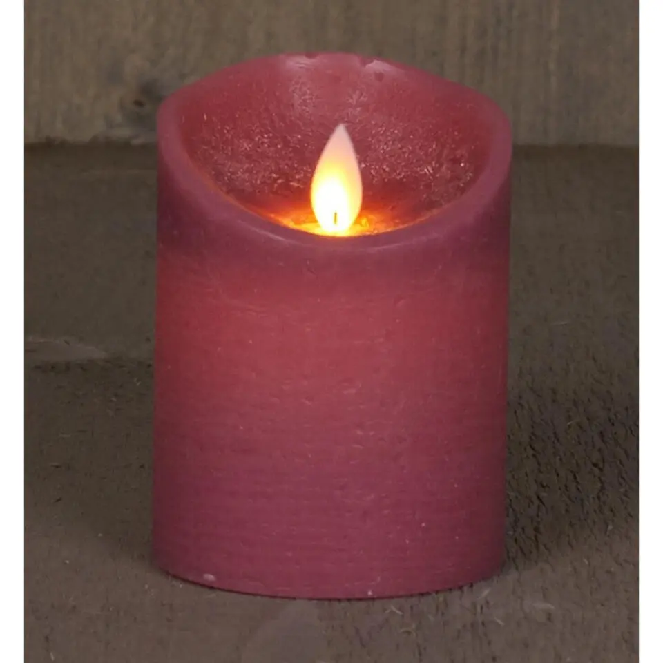 Anna's Collection Stompkaars - LED - antiek roze - H10 cm