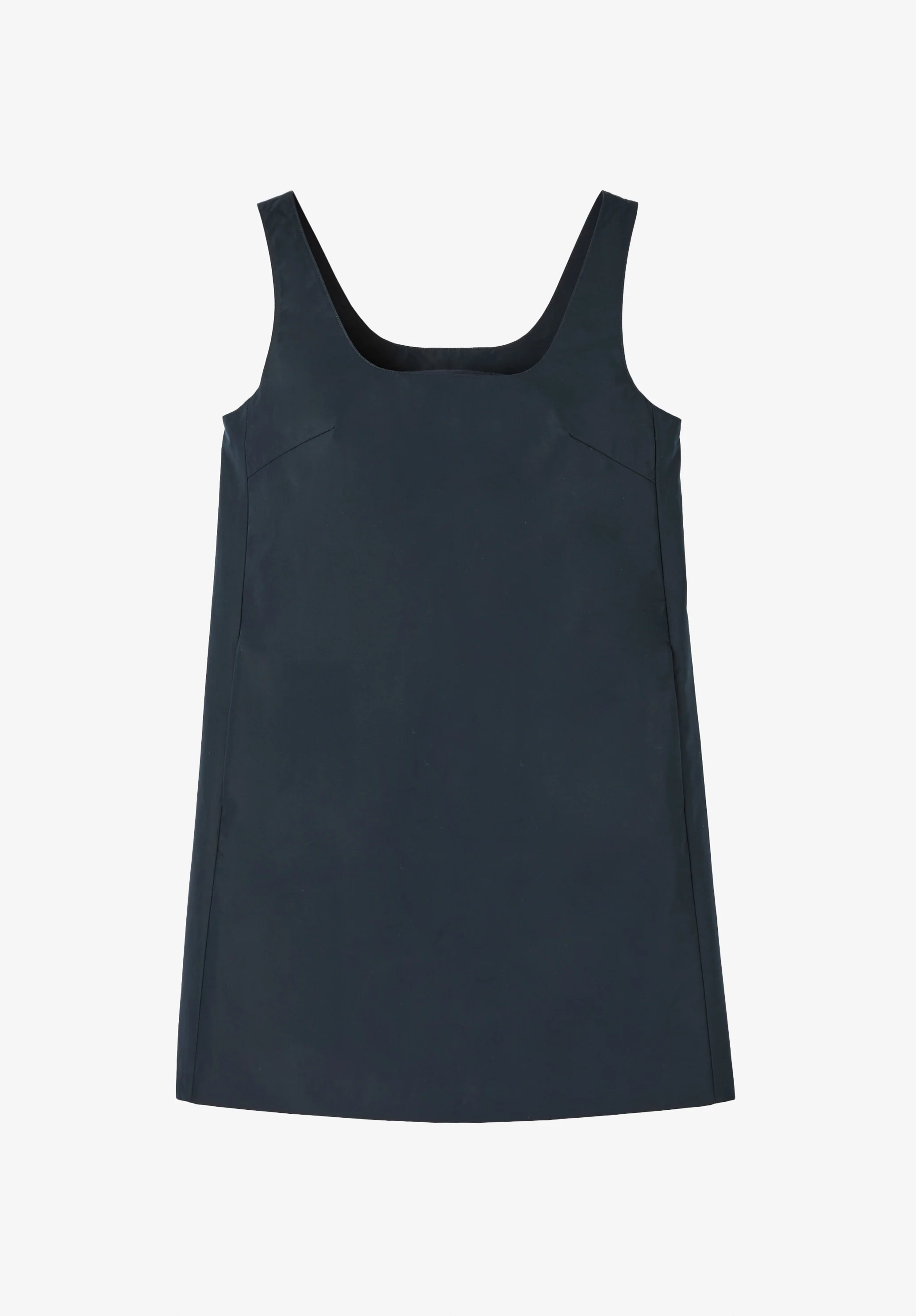 Robe chasuble en taffetas bleu marine - Dark navy