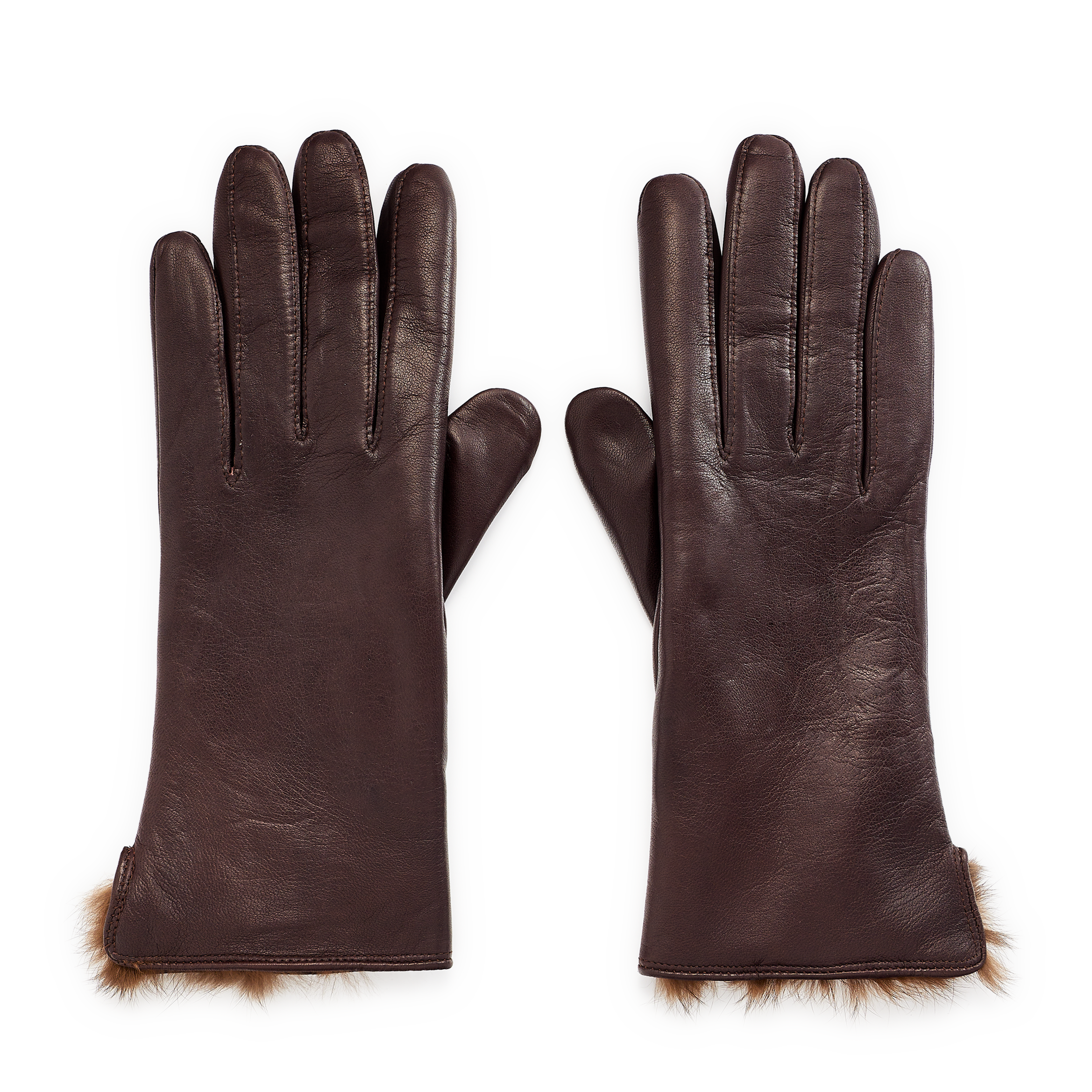 Gants en cuir | Marron