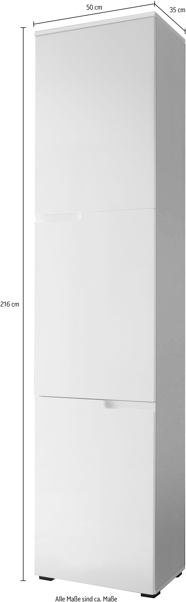 BEGA OFFICE Aktenschrank »Spice« Mehrzweckschrank mit Griffmulden, 2 Türen, 50x216 cm