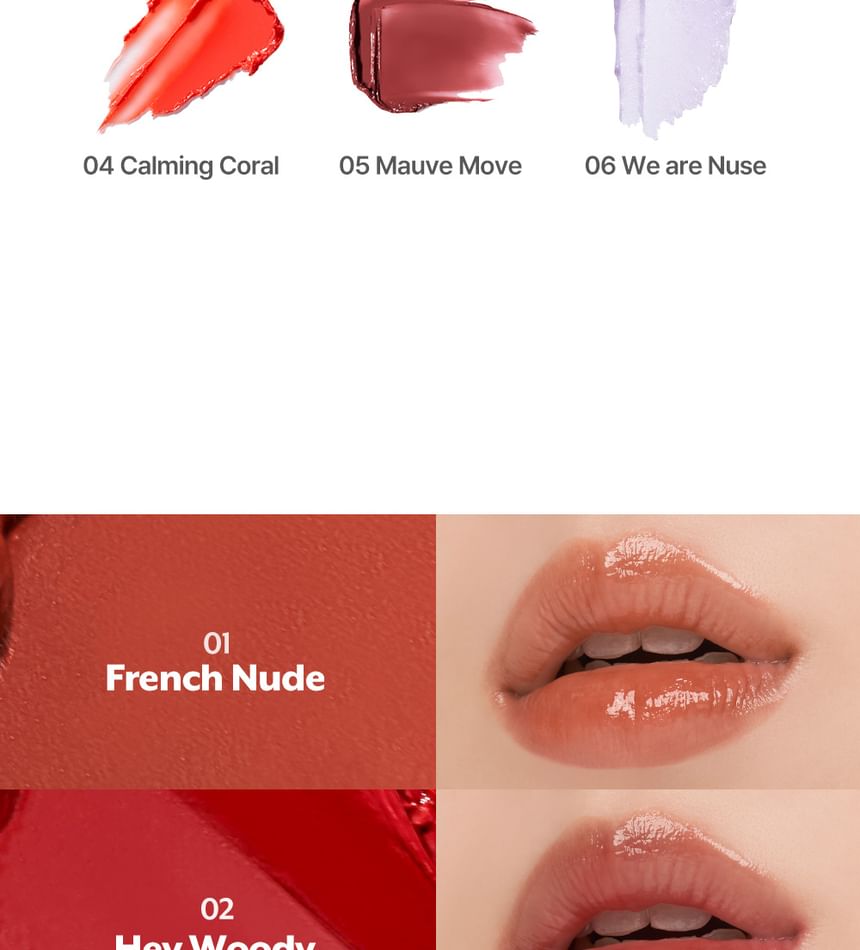 nuse - Color Care Lipbalsem - 6 kleuren