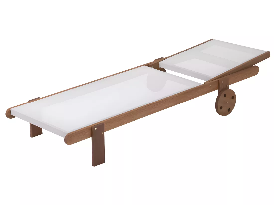 Bain de soleil en bois exotique 