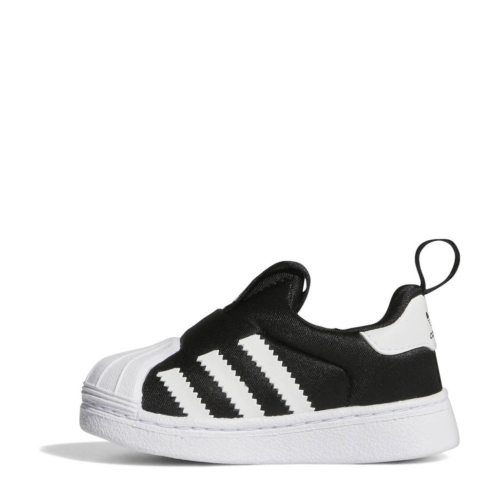 adidas Superstarinstap sneakers zwart/wit