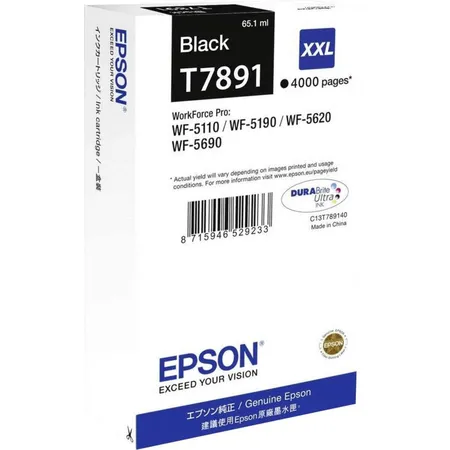 Epson T7891 Tintenpatrone schwarz XXL C13T789140 ORIGINAL