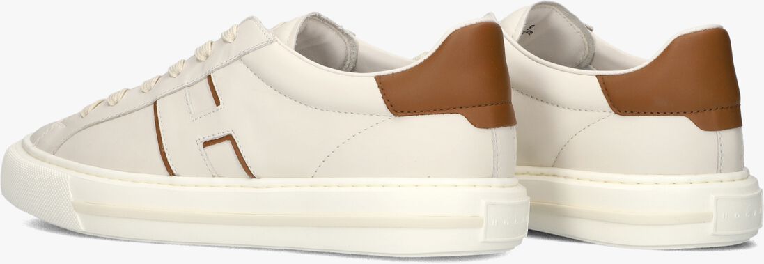 beige hogan lage sneakers h691 allacciato h
