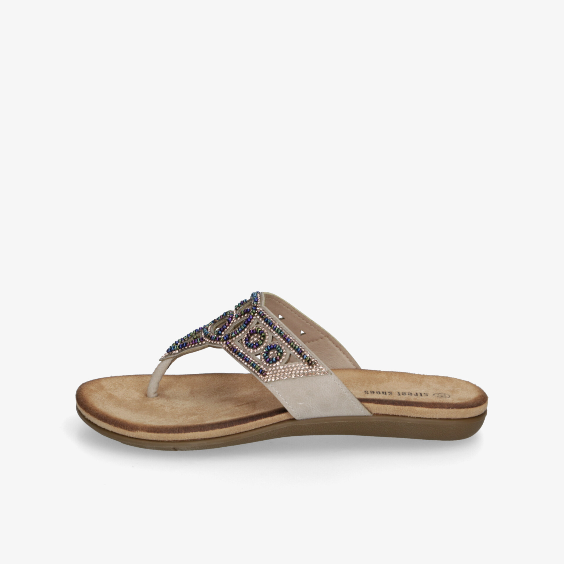 street shoes Damen Zehentrenner beige