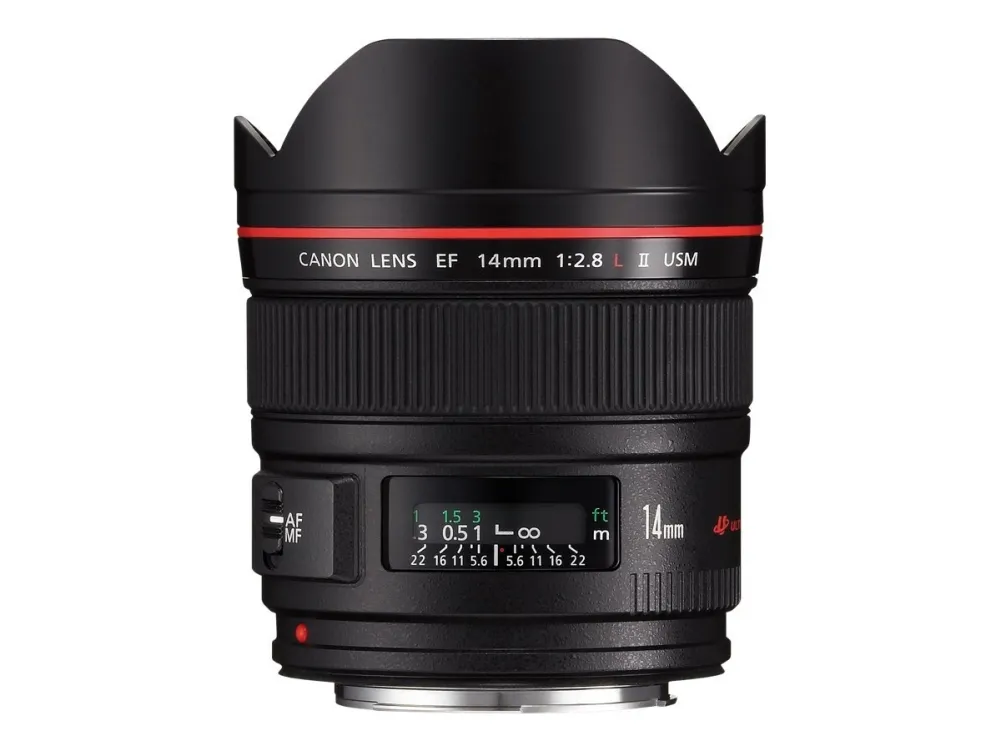 Canon EF - Vidvinkel objektiv - 14 mm - f/2.8 L II USM - Canon EF - for EOS 1000, 1D, 50, 500, 5D, 7D, Kiss F, Kiss X2, Kiss X3, Rebel T1i, Rebel XS, Rebel XSi
