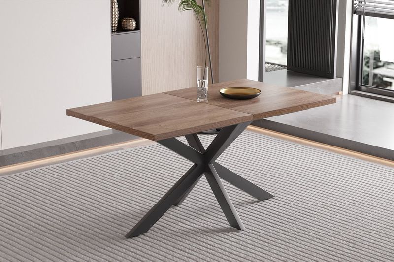 Kos - Uitschuifbare Tafel - Donkerbruin - MDF - 160-200 cm
