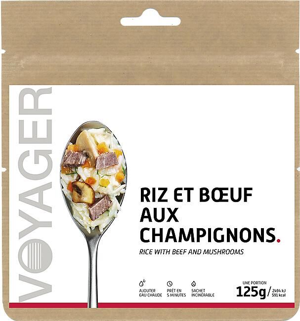 VOYAGER - BOEUF AUX CHAMPIGNONS ET SON RIZ