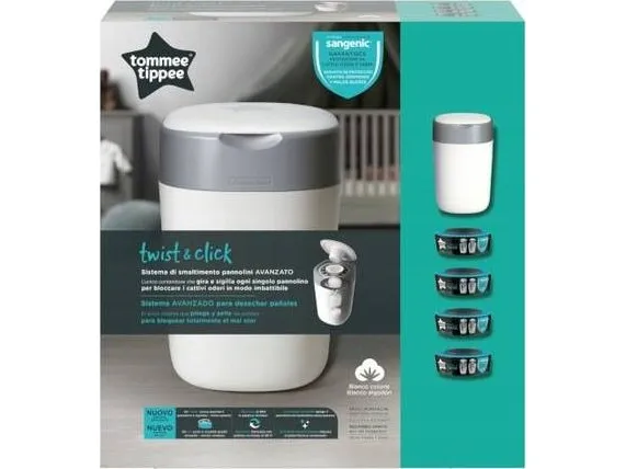 Sangenic basket for nappies   4 universal inserts