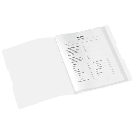 Herlitz Sichtbuch PP A4 Zeugnisse weiß 20 Hüllen