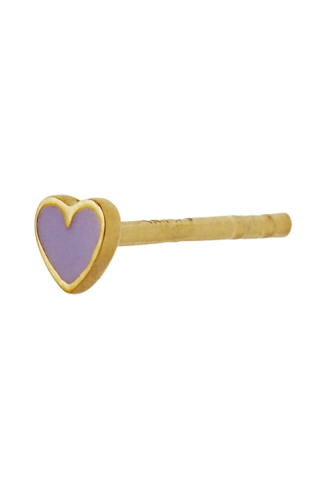 Stine A Petit Love Heart Purple Sorbet Enamel Goldenen
