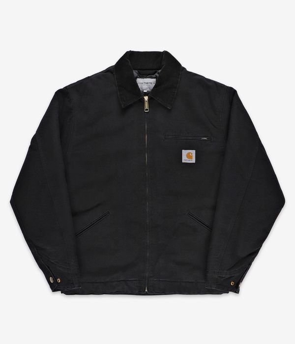 Carhartt WIP OG Detroit Dearborn Jacke (black aged canvas)