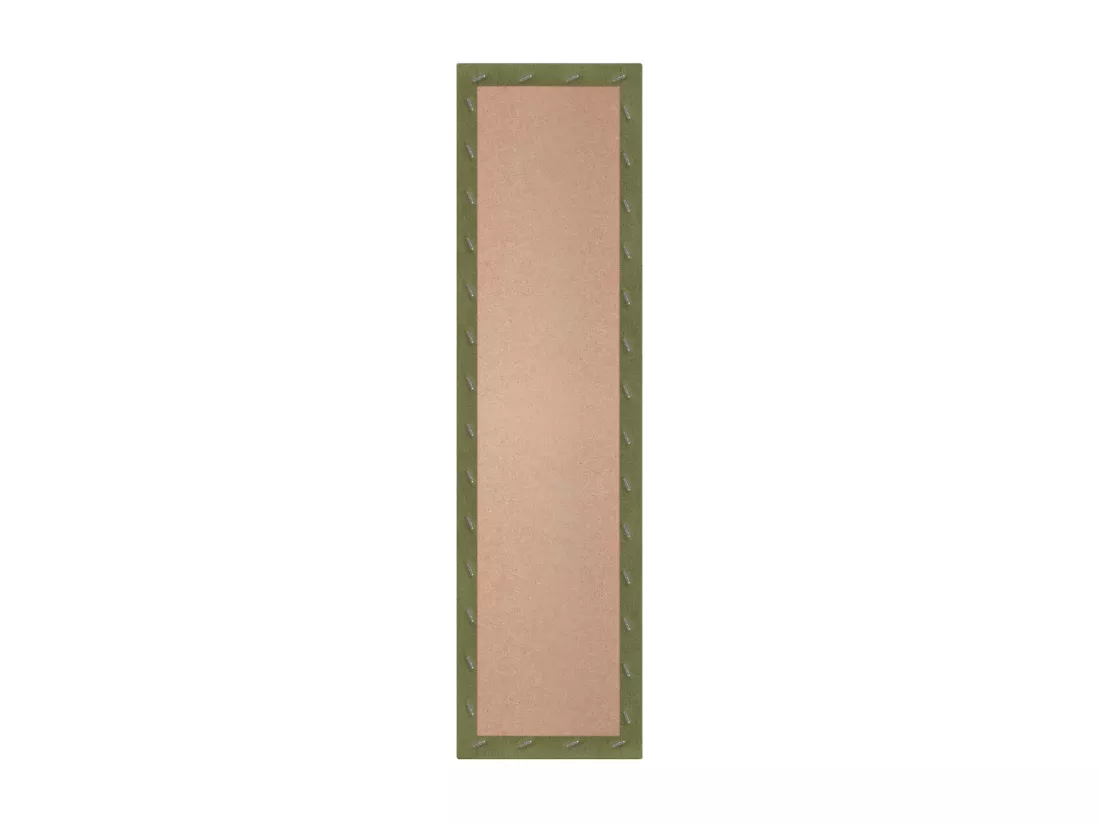DHOME Lot de 6 Panneaux Rembourrés en Tissu Aqualine Autocollants pour Mur Acoustiques Absorbants Protection contre les Chocs (Vert, 60x20cm, x6)