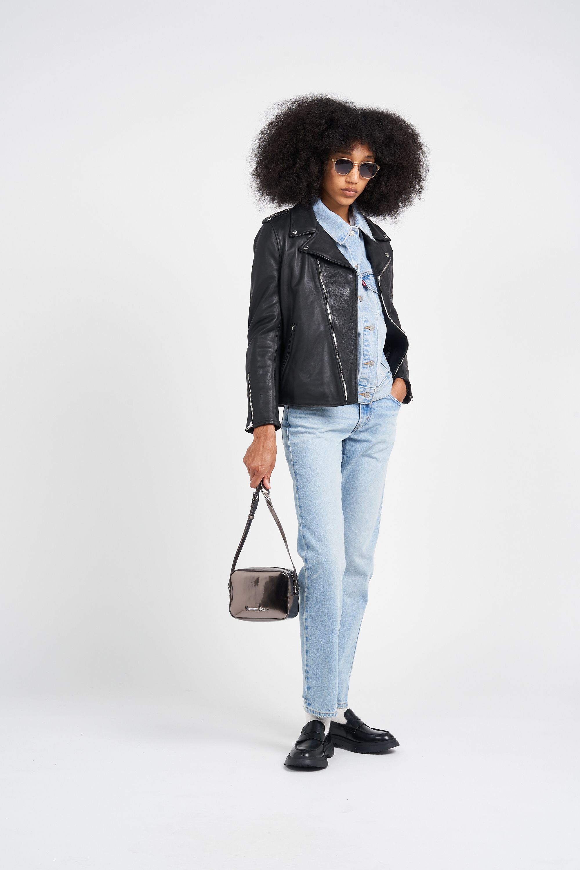 SCHOTT Veste LCW1637X Noir
