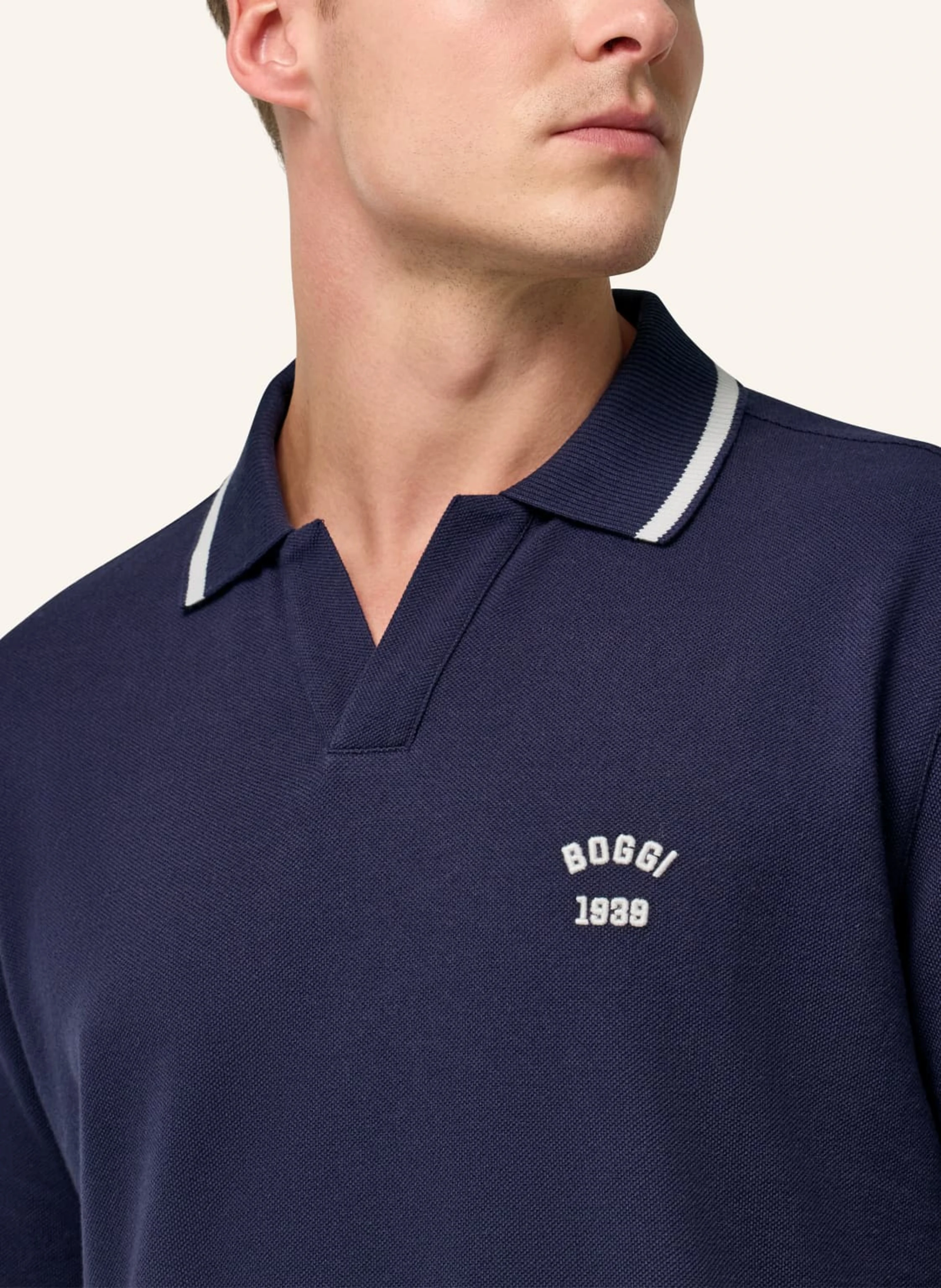 BOGGI MILANO Piqué-Poloshirt