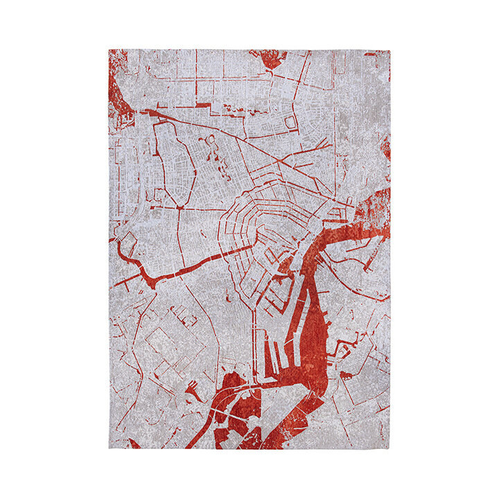 Grafisch vloerkleed - Cities Amsterdam 9323