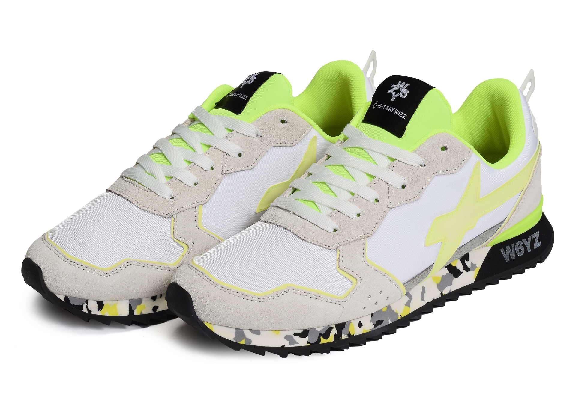 Jet m blanc jaune