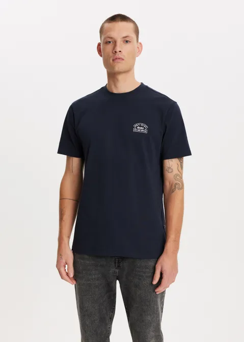 T-shirt met print service blauw (BLW.D)