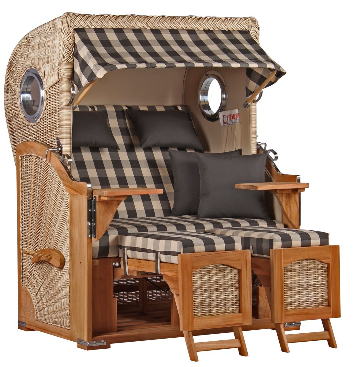 Rantum Teak PE shell strandstoel, design 505