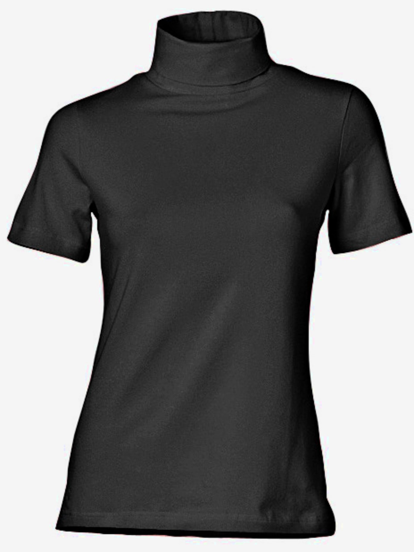 T-shirt col roulé basique facile à associer avec joli col roulé