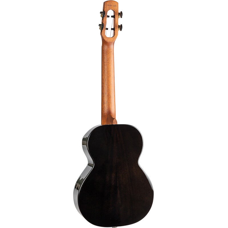 Flight Royal Series Nighthawk Tenor Black Stain elektrisch-akoestische tenor ukelele met gigbag