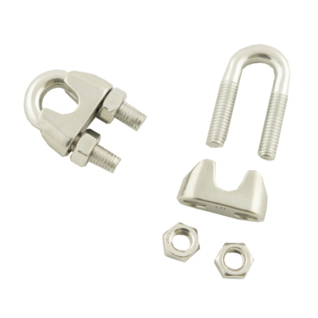 Draadklem RVS 3 mm 4 stuks