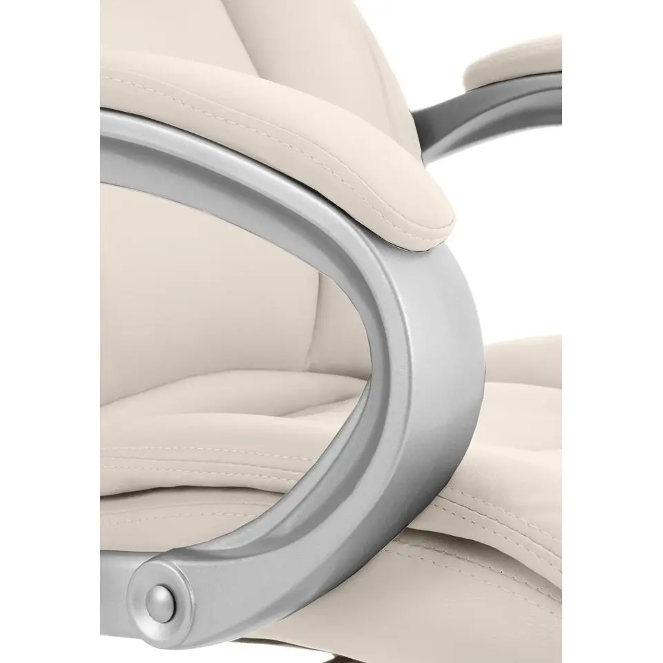 CLP Bureaustoel Apoll XL chroom Frame - Kunstleer - creme