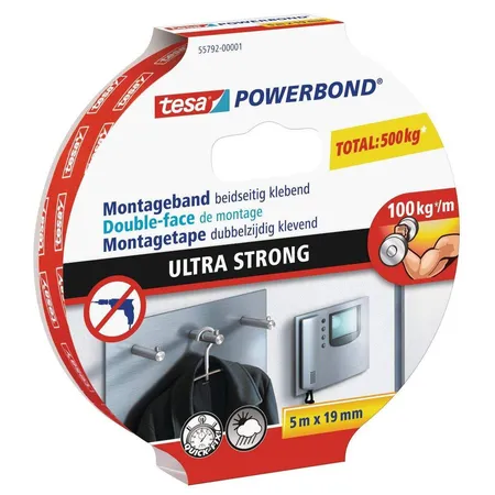 tesa Powerbond Montageband Ultra Strong 5mx19mm