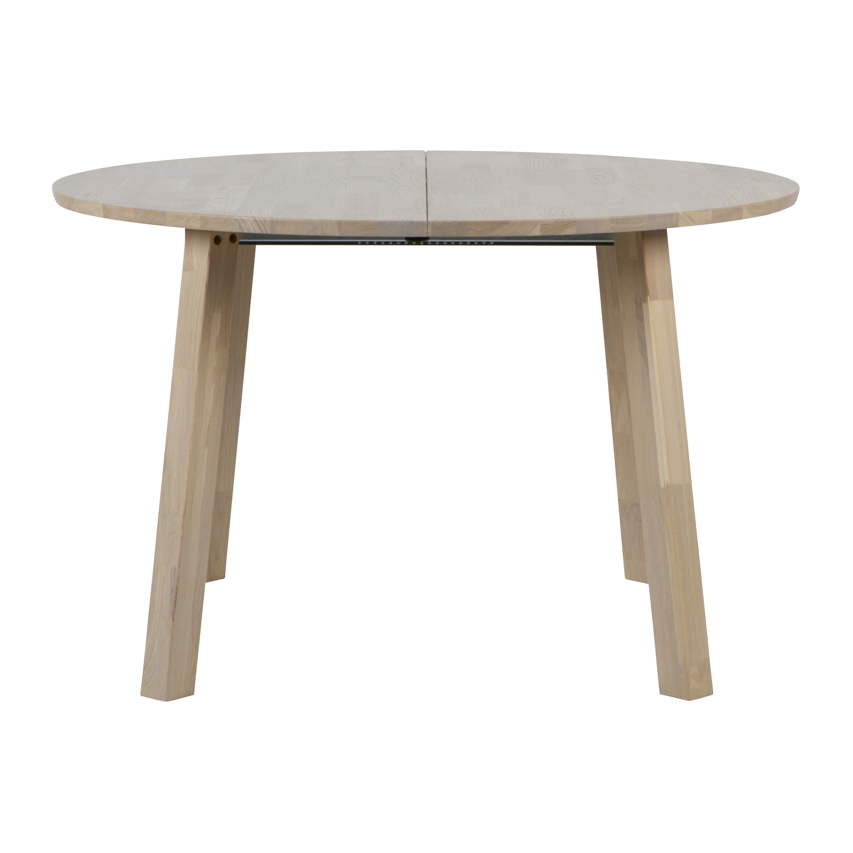 WOOOD Lange Jan Uitschuifbare Eettafel 120 x 200 cm - Whitewash Eiken