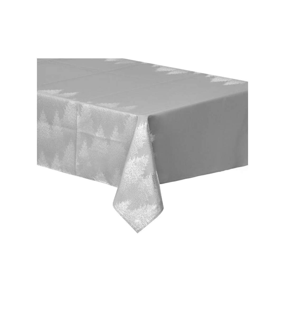 Nappe Imprimée Sapin Colorama 140x240cm Argent