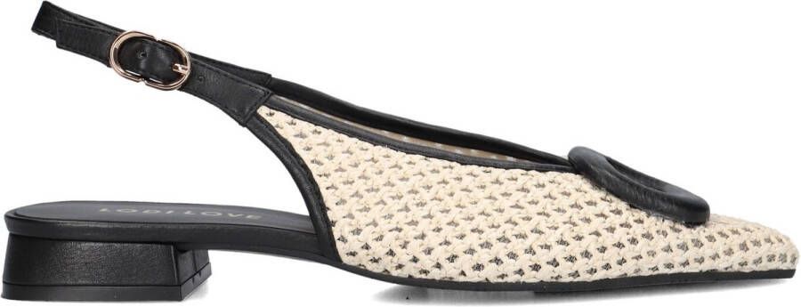 LODI Slingbacks Dames Bro5260 Maat: 37 Materiaal: Raffia Kleur: Beige