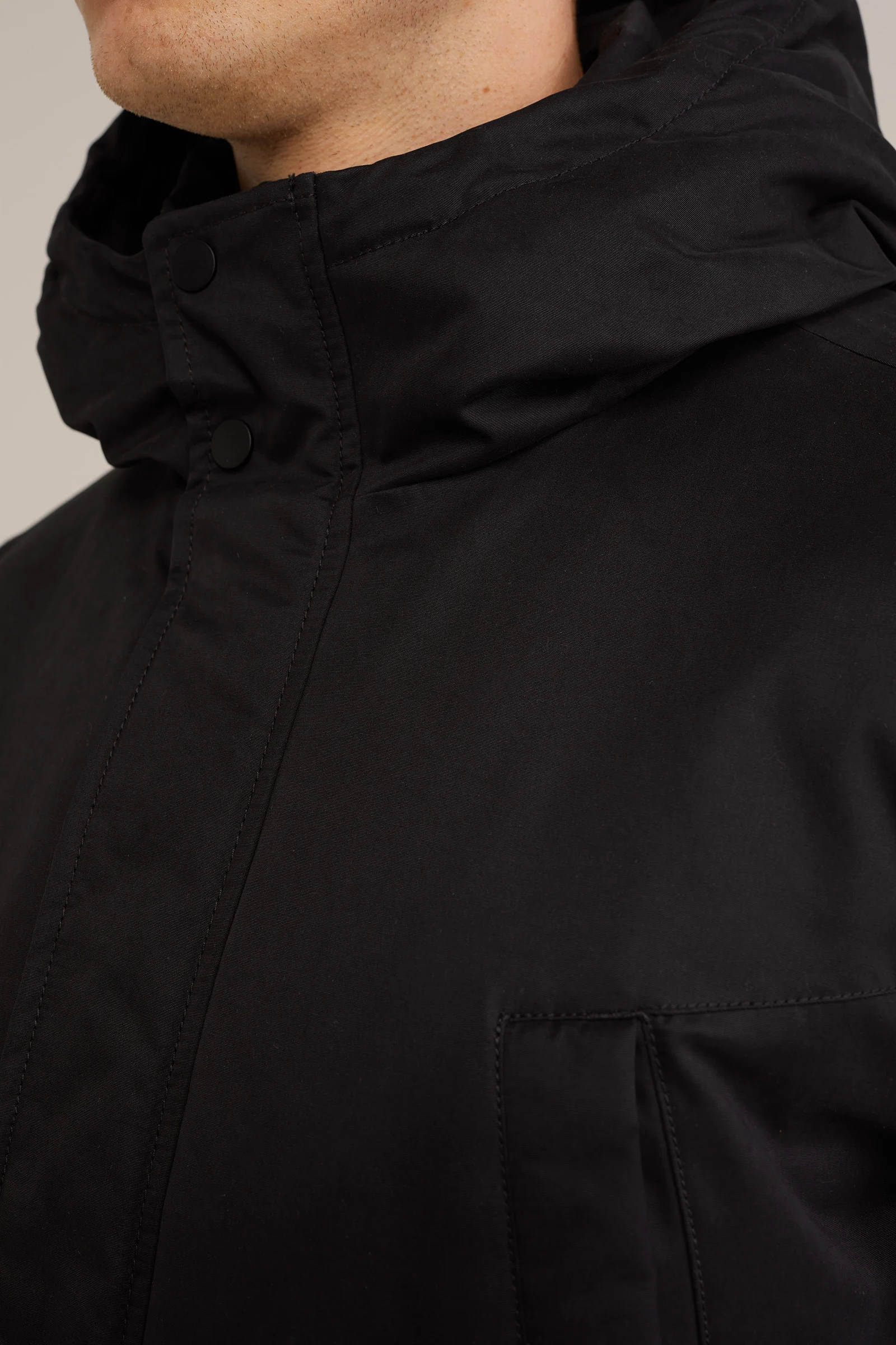 parka jas WE Fashion Zwart