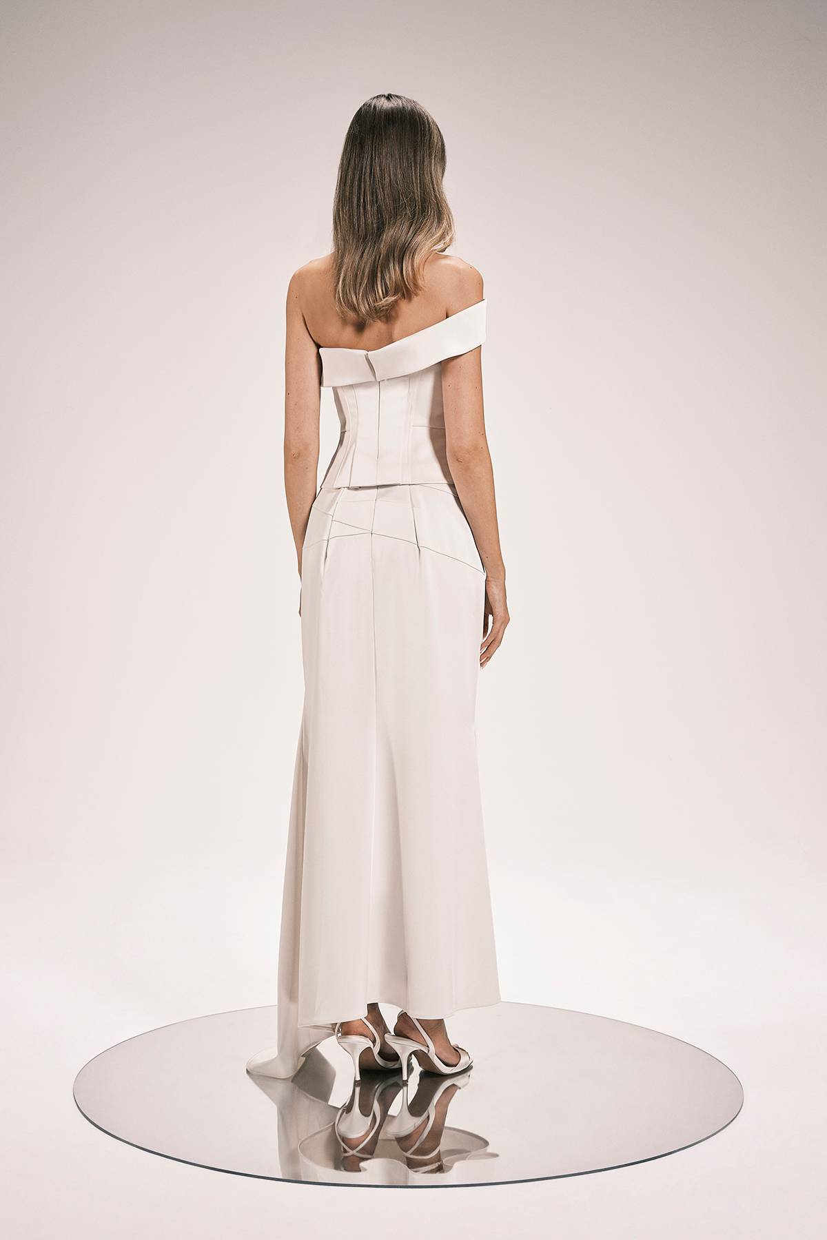 KarenMillen Jupe Longue Sirène En Satin Drapé Ajustée