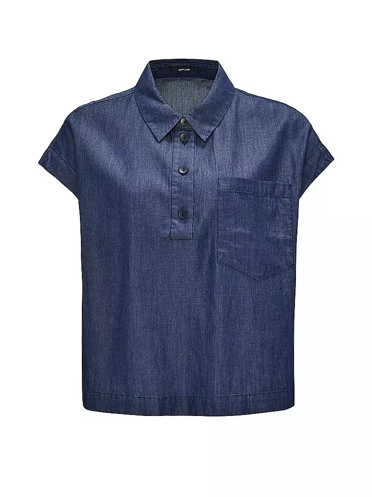 OPUS Jeansbluse blau